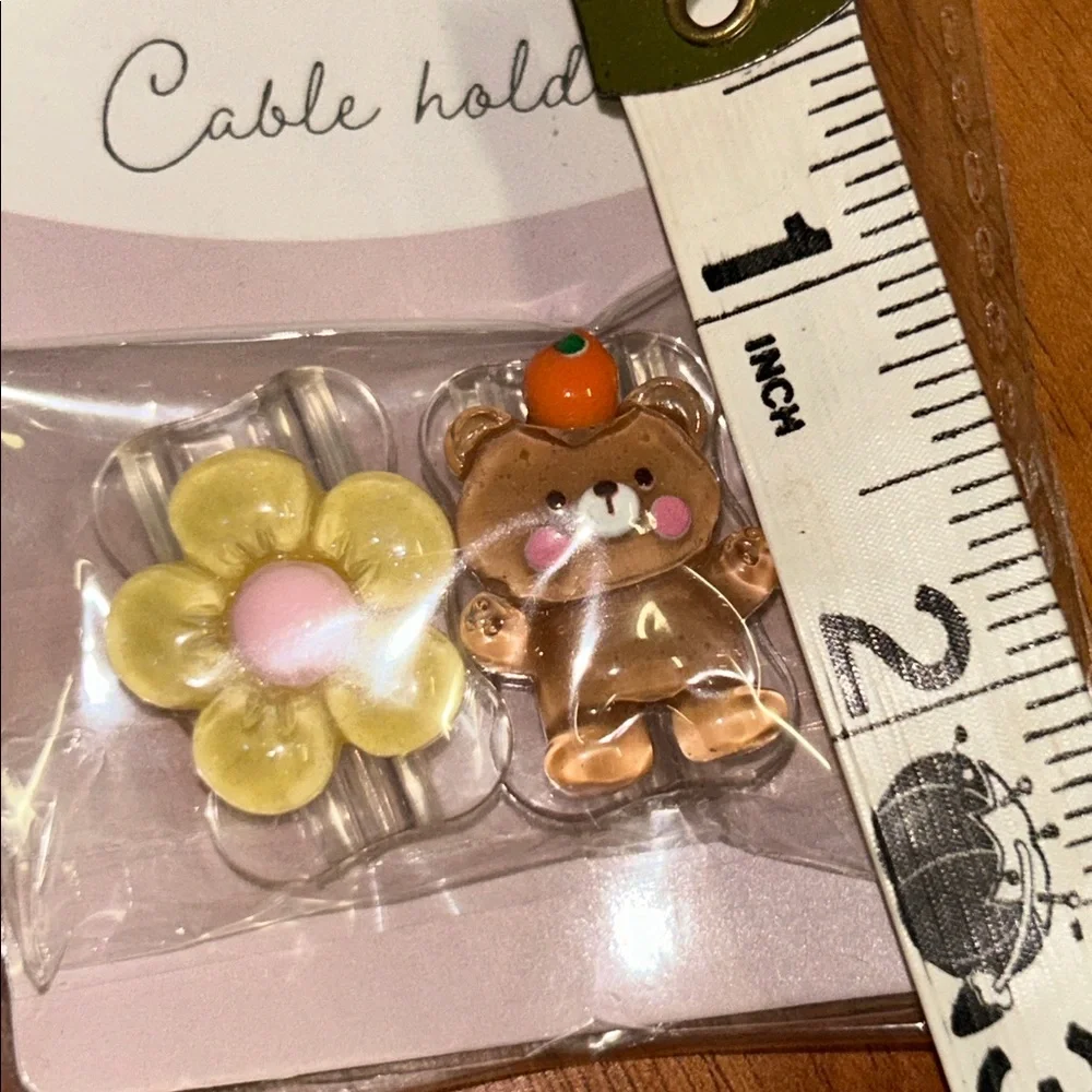 Brand New Bear 🐻 and Flower 🌼 Cable Holders